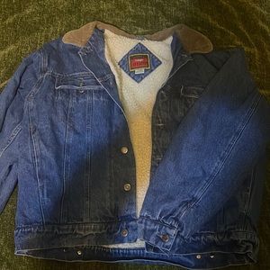 mens L wrangler denim jacket